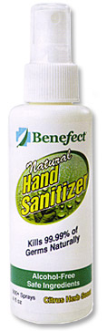 Benefect Natural Hand Sanitizer Kills Germs Naturally