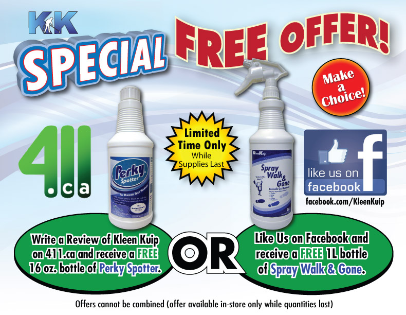 Perky Spotter - Spray Walk & Gone Special FREE Offer!