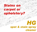 Stains on carpet or upholstery?