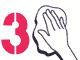 3. Wipe with a clean towel or rinse off