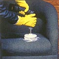 Cleans upholstery stains
