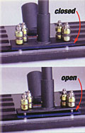 Vacuum release prevents suction lock-down
