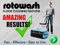 Tile and grout cleaning machine - Rotowash