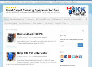 Used Carpet Cleaning Machines and Equipment for Sale