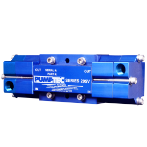 Pump, 205V Pump only, Buna, M-Valve, 6 - 3/8" Ports, Blue