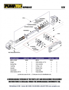 Pumptec Repair Kit 10009