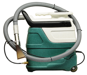 Portable carpet and upholstery extractor with heat