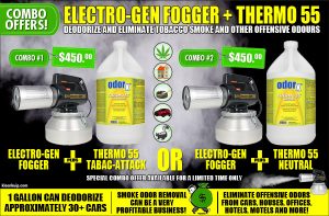 OdorX Thermo 55 Tabac-Attack Electro-Gen Thermal Fogger Combo Offer