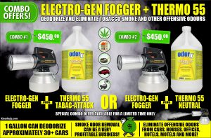OdorX Thermo 55 Tabac-Attack Electro-Gen Thermal Fogger Combo Offer