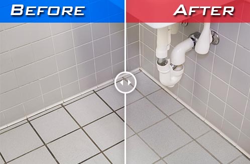 doodle-scrub-compact-floor-cleaning-machine-before-after-toronto-gta commercial floor cleaning machine tile grout cleaning toronto gta