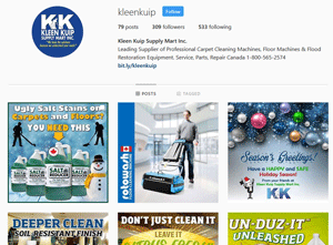 Instagram Kleen Kuip Supply Mart Inc.