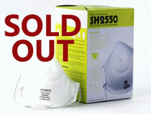 n95 coronavirus virus particulate respirator protection face mask 33I SH2550 toronto sold out