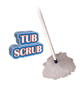 tub scrub bathroom bathtub tile grout soap scum cleaning brush