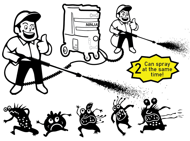 disinfectant spraying misting machine ninja mister