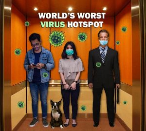 elevator covid virus disinfect