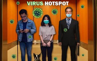 elevator covid virus disinfect