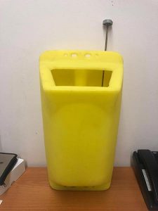 water tank for shampoo floor machine yellow 3 gallon-L