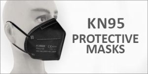 Koumask folding particulate mask black white kn95 protection