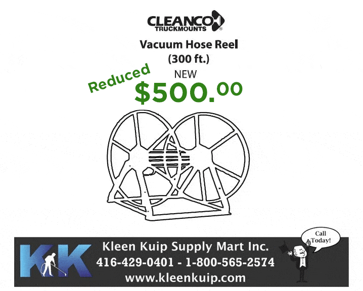 cleanco truckmount hose reel for sale