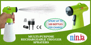 handheld trigger sprayer rechargeable usb