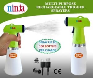 rechargeable trigger sprayers usb