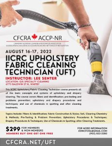 iicrc upholstery cleaning technician course