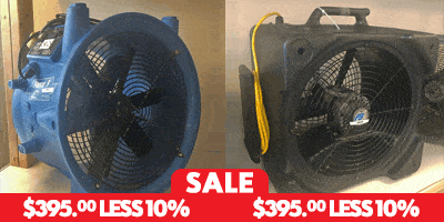 air movers fans dryers water damage restoration