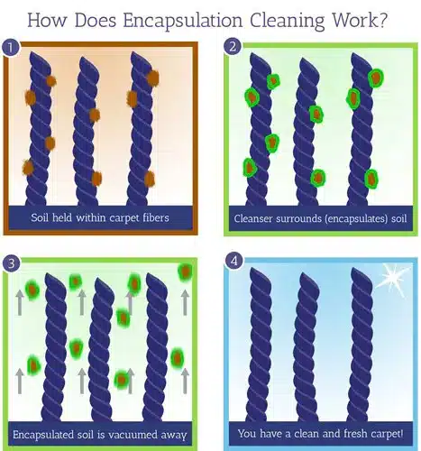 encapsulation carpet cleaning how does it work?