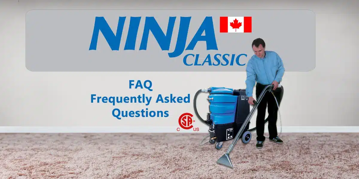 faq ninja carpet cleaning machine