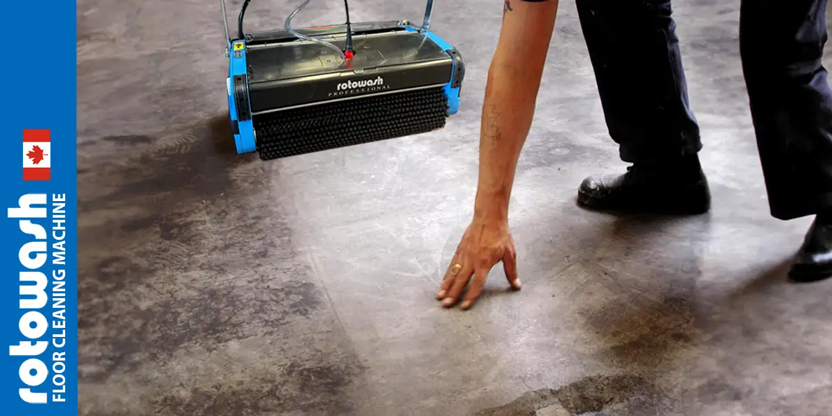 warehouse floor cleaning machine