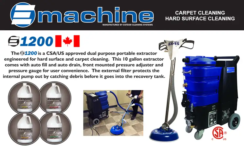 carpet and hard floor cleaner machine