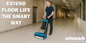 Rotowash floor cleaning machine