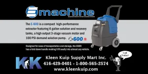 esteam e600 carpet extractor toronto