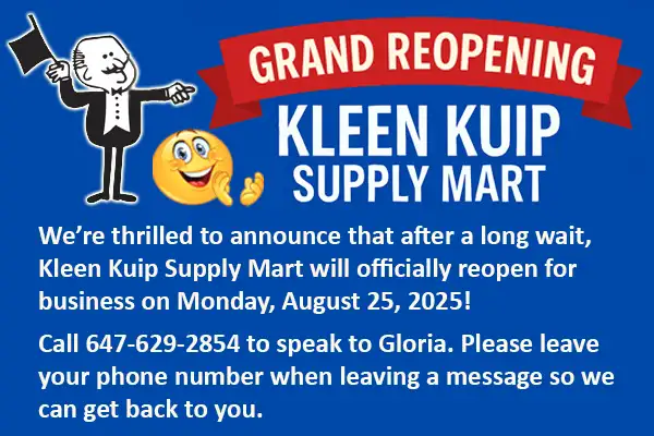 Grand Reopening Kleen Kuip Supply Mart